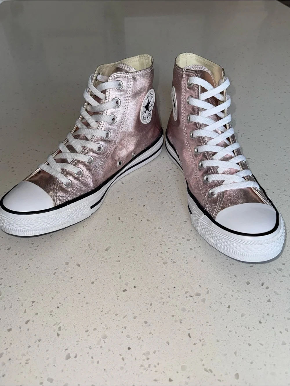 Converse Metallic Rose High Top Sneakers